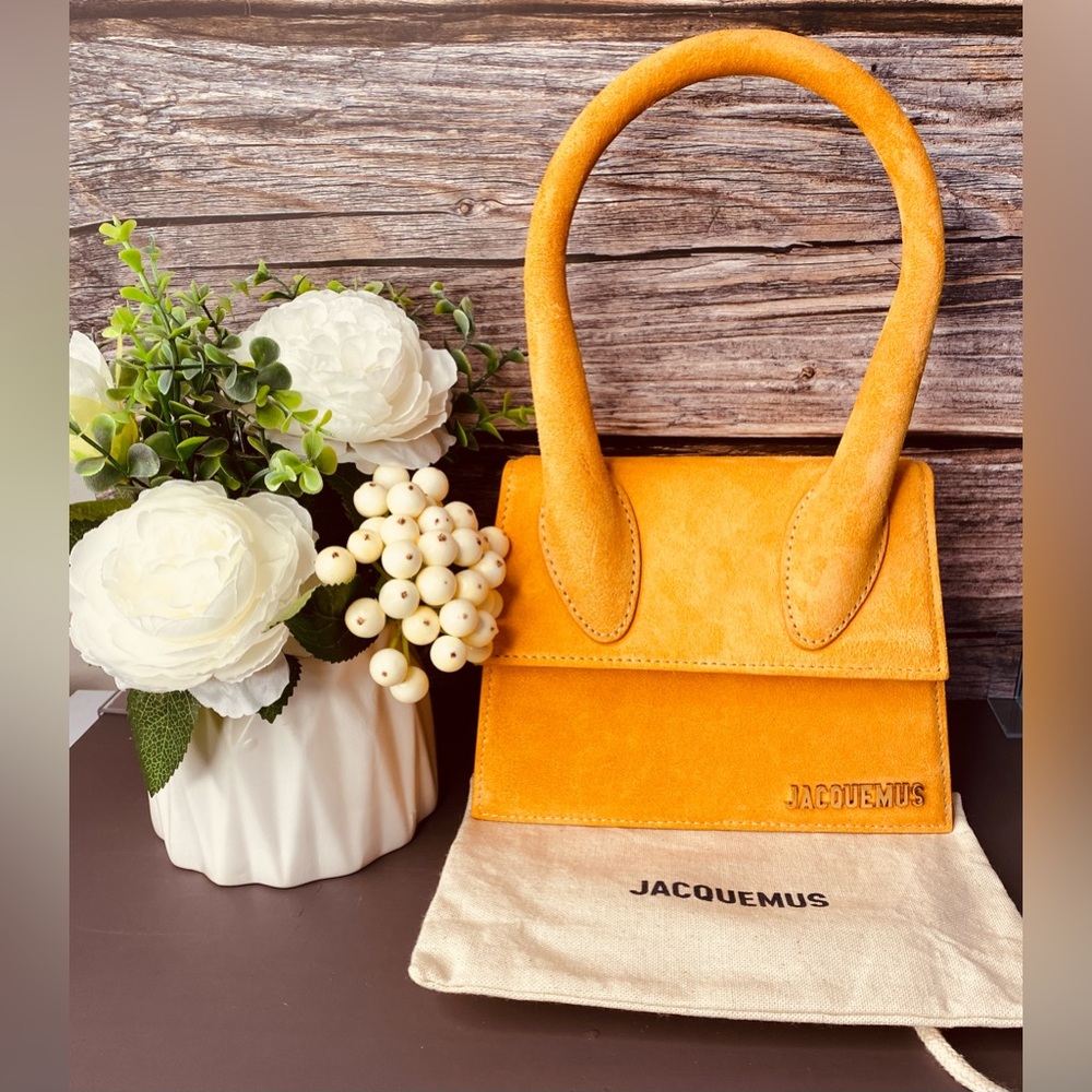 Jacquemus MEDIUM Le Chiquito Moyen  in Orange Suede “Meet Ginger” she’s spicy